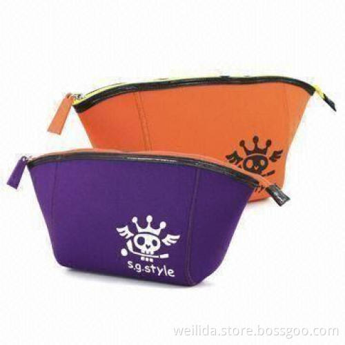 Neoprene Cosmetic Bags with Many Colors and Dimension Option